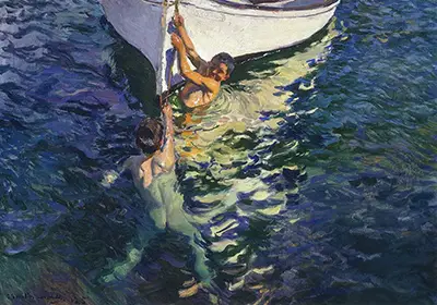 The White Boat, Jávea Joaquin Sorolla